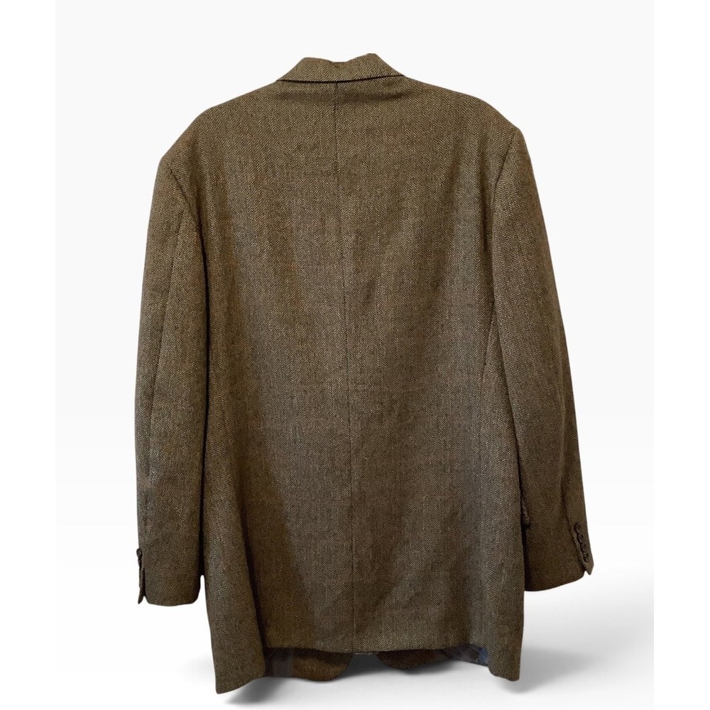 Tom James Men's Approx 44L Alpaca Wool Herringbone Tweed Sport Coat - Picture 3 of 6